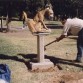 Emplazamiento de la estatua al "Perro abandonado", Instituto Bernascini (CABA)